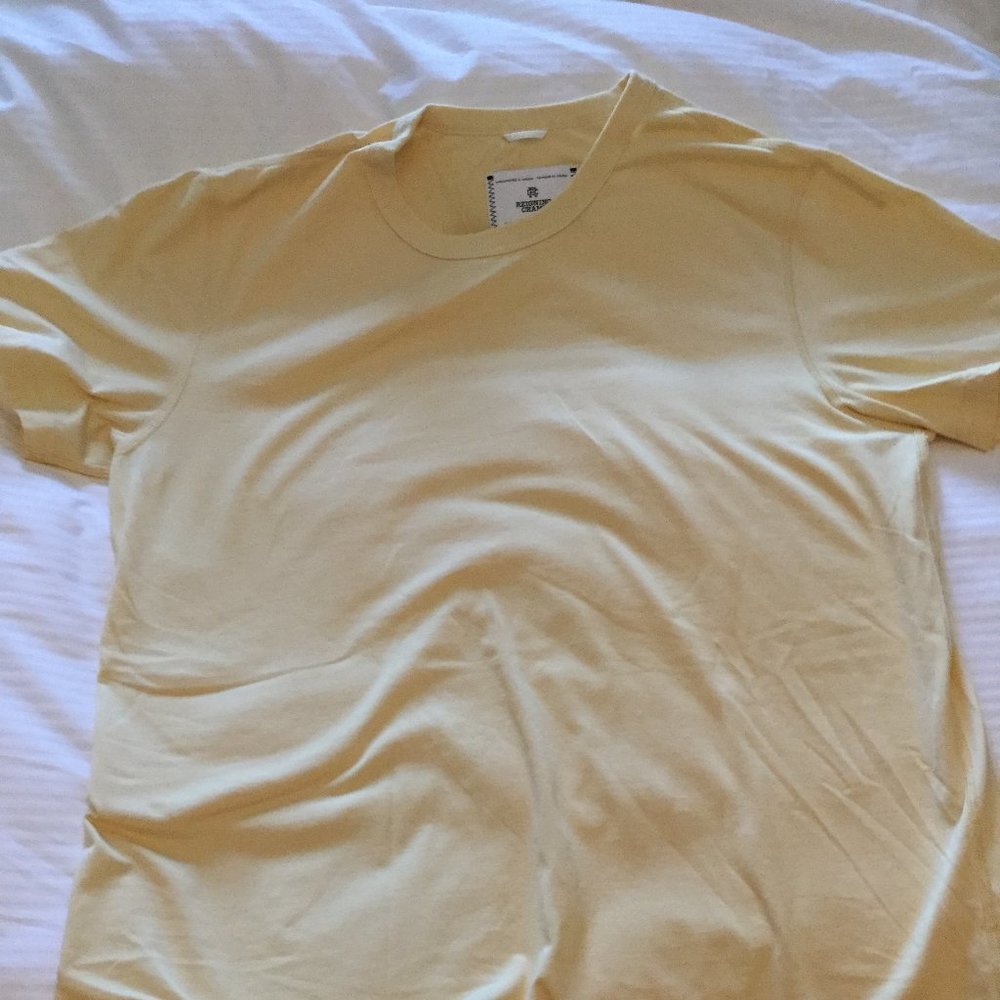 Reigning Champ Yellow T-shirt Size L Slim Fit